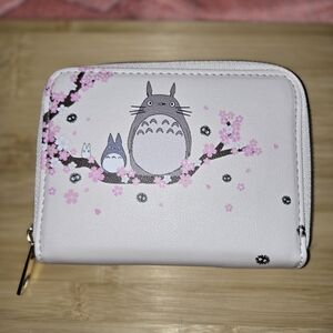Studio Ghibli My Neighbor Totoro Sakura Cherry Blossom Zip Wallet